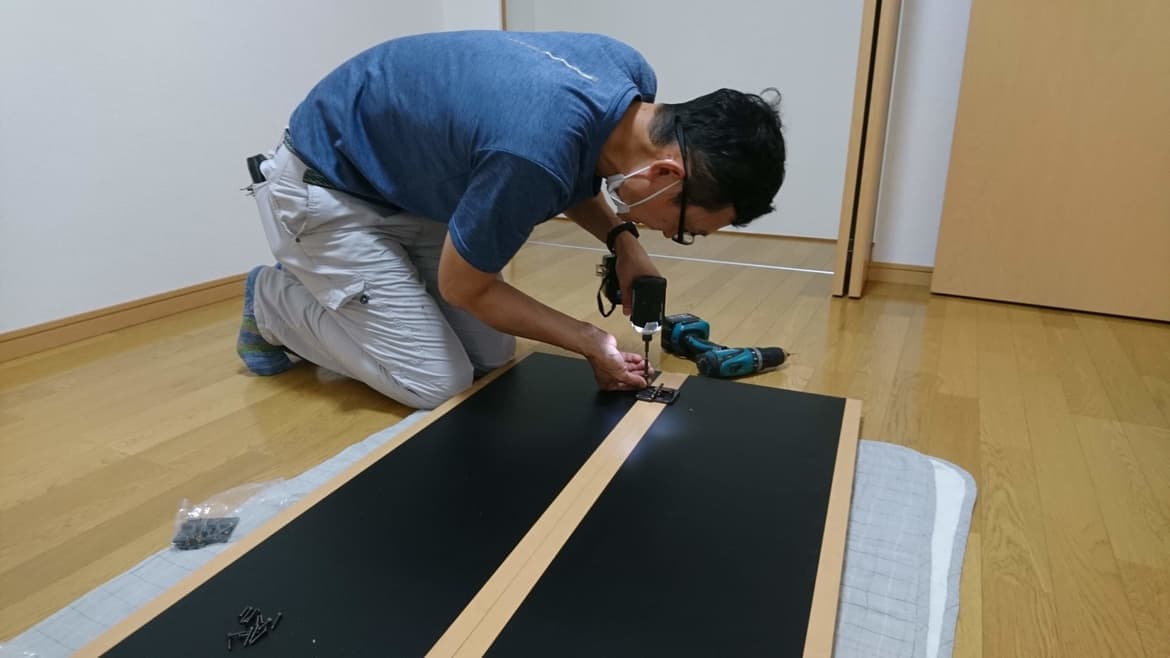 クローゼット扉の建付け調整 | 阿久比町の建具修理なら藤井建具店